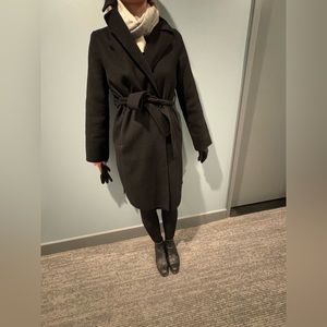 Zara black winter coat